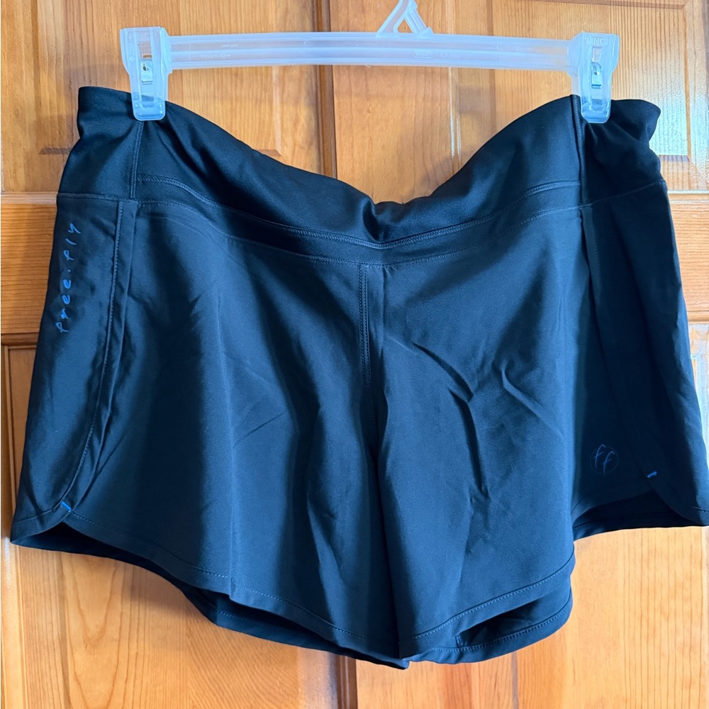 Free Fly Bamboo Breeze Pull-On Shorts Black XL  Hiking Activewear Pocket BNWT